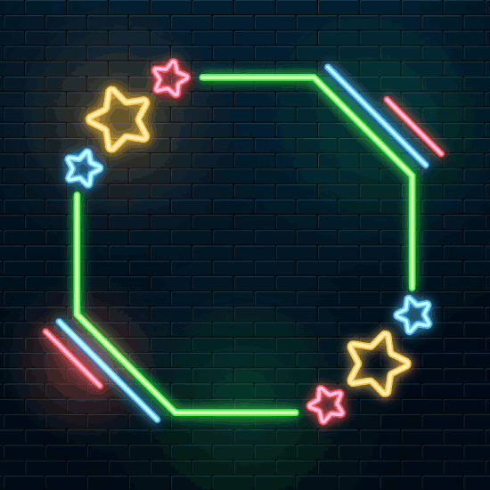 Vibrant cityscape with neon lights, representing the Nova Alpha Games theme.